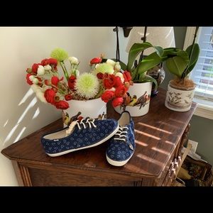 Taylor Swift Navy Hearts Keds Sneakers New 5.5M